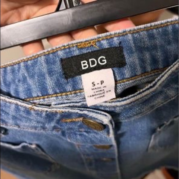 BDG Demin Button Front Skirt - Picture 1 of 5